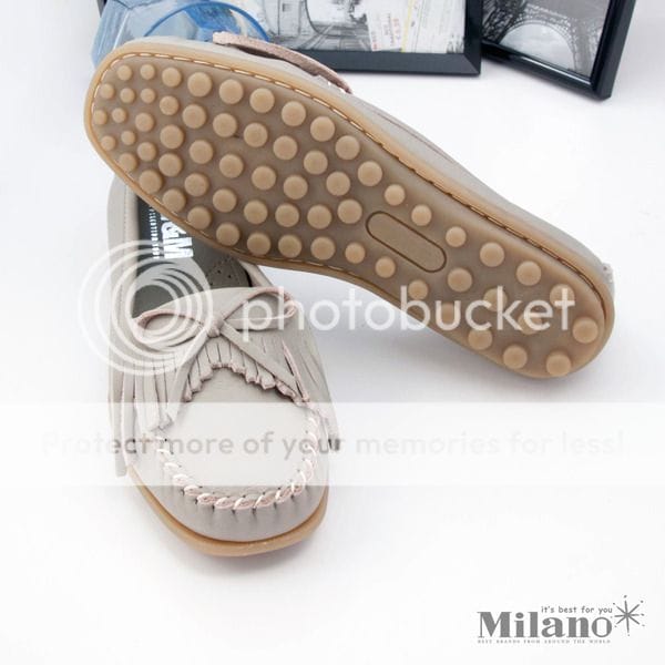 米蘭皮鞋Milano【W&M】可水洗舒適真皮平底鞋蝴蝶結流蘇裝飾部落客體驗會